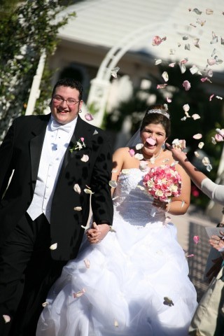 A shower of flowers