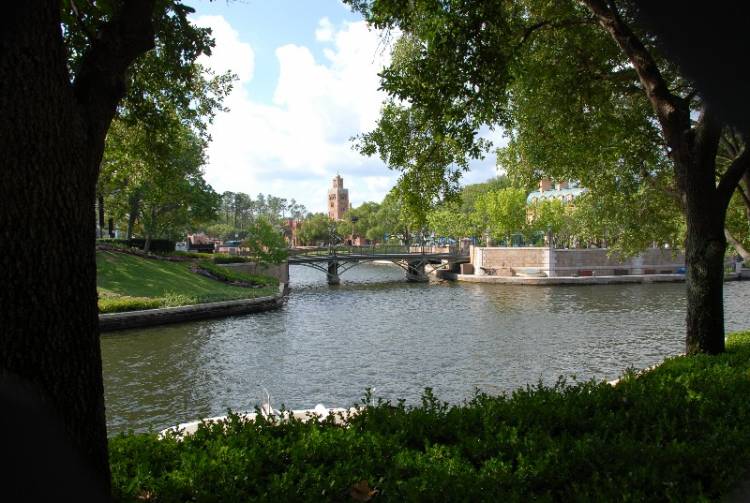 a view of a bridge