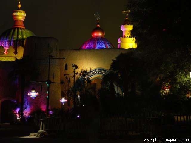 Adventureland at night