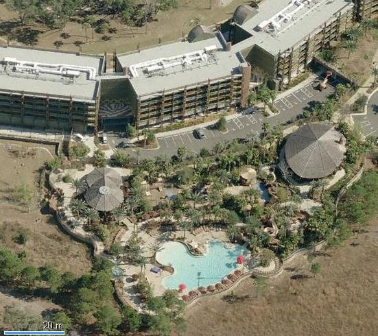 Aerial view of Kidani pool