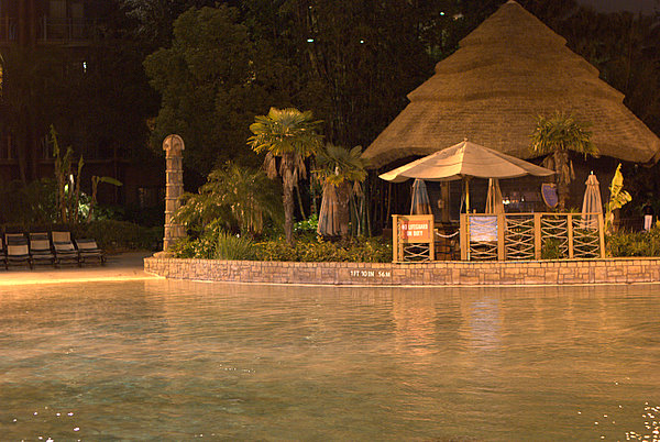 AKL pool at night