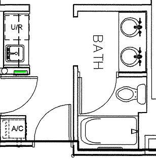 AKV Lodge Studio Bath & Kitchenette