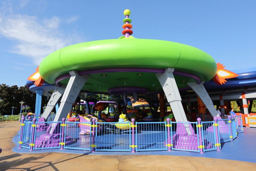 swirling alien saucers