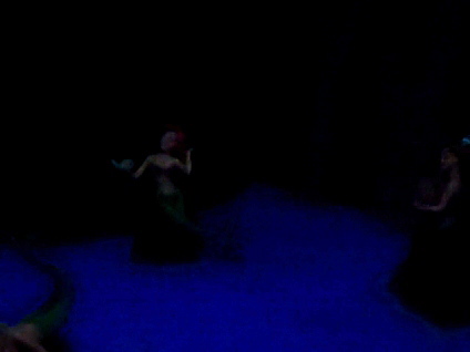 Ariel seen with other mermaids at the Peter Pan's Flight