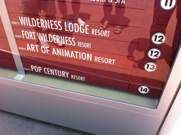 Art of Animation bus stop at Disney's Hollywood Studios