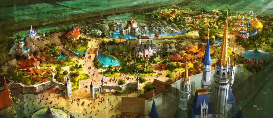 artist's rendering of Fantasyland expansion