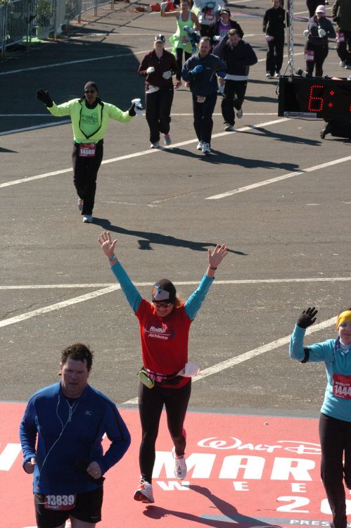 At the finish of the full (Goofy 39.3 miles)