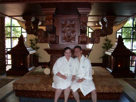 at the spa