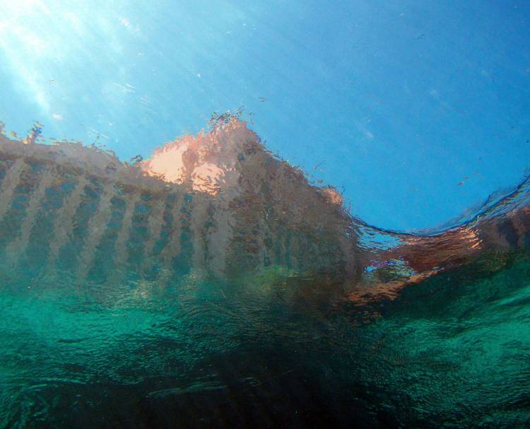 Atlantis from underwater