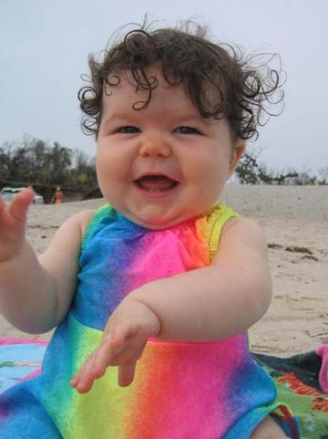 baby on the beach