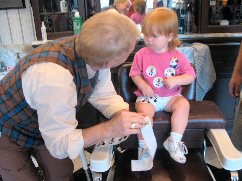 Baby's first haircut!