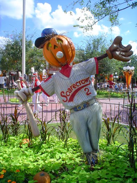 Baseball scarecrow