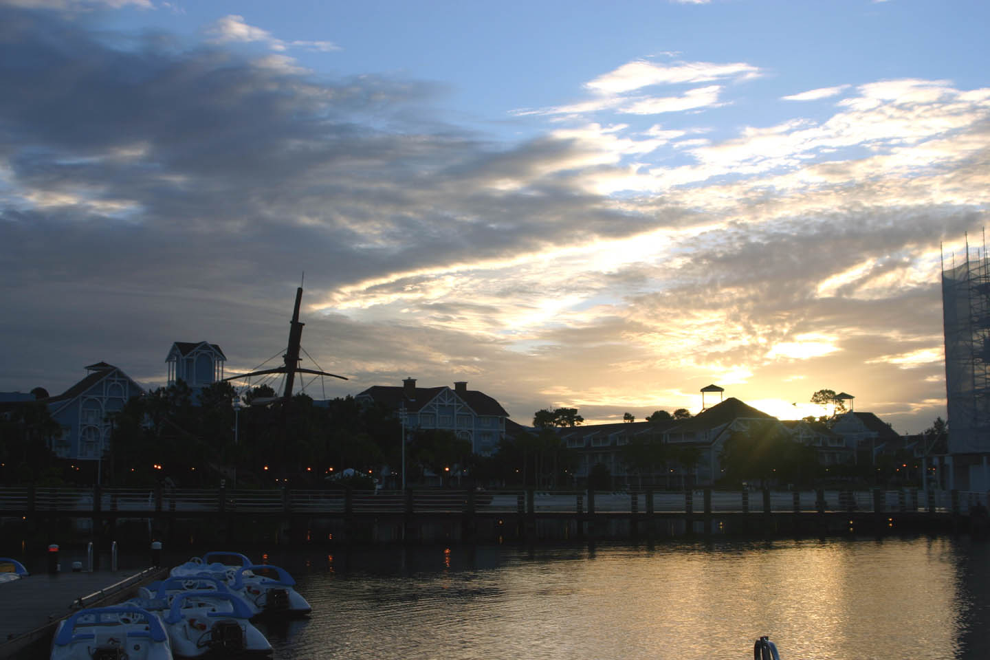 Beach Club at sunrise