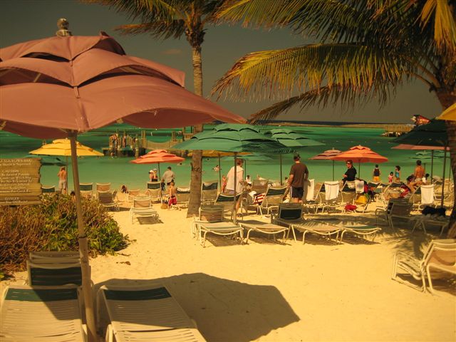 Beach thru sunglasses