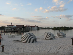 Beach view at the Poly