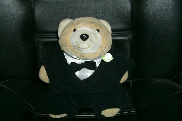 Bear in a tux