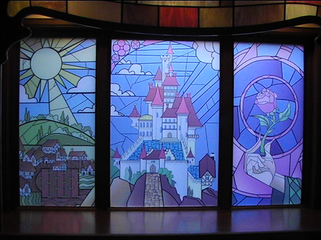 beauty and the beast window