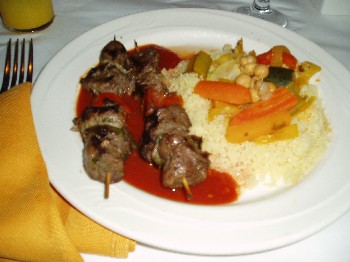 Beef Shish Kebab with Couscous
