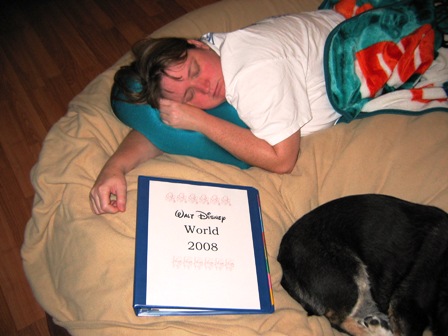 Binder and sleeping pic