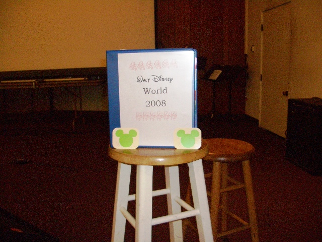 binder on stage