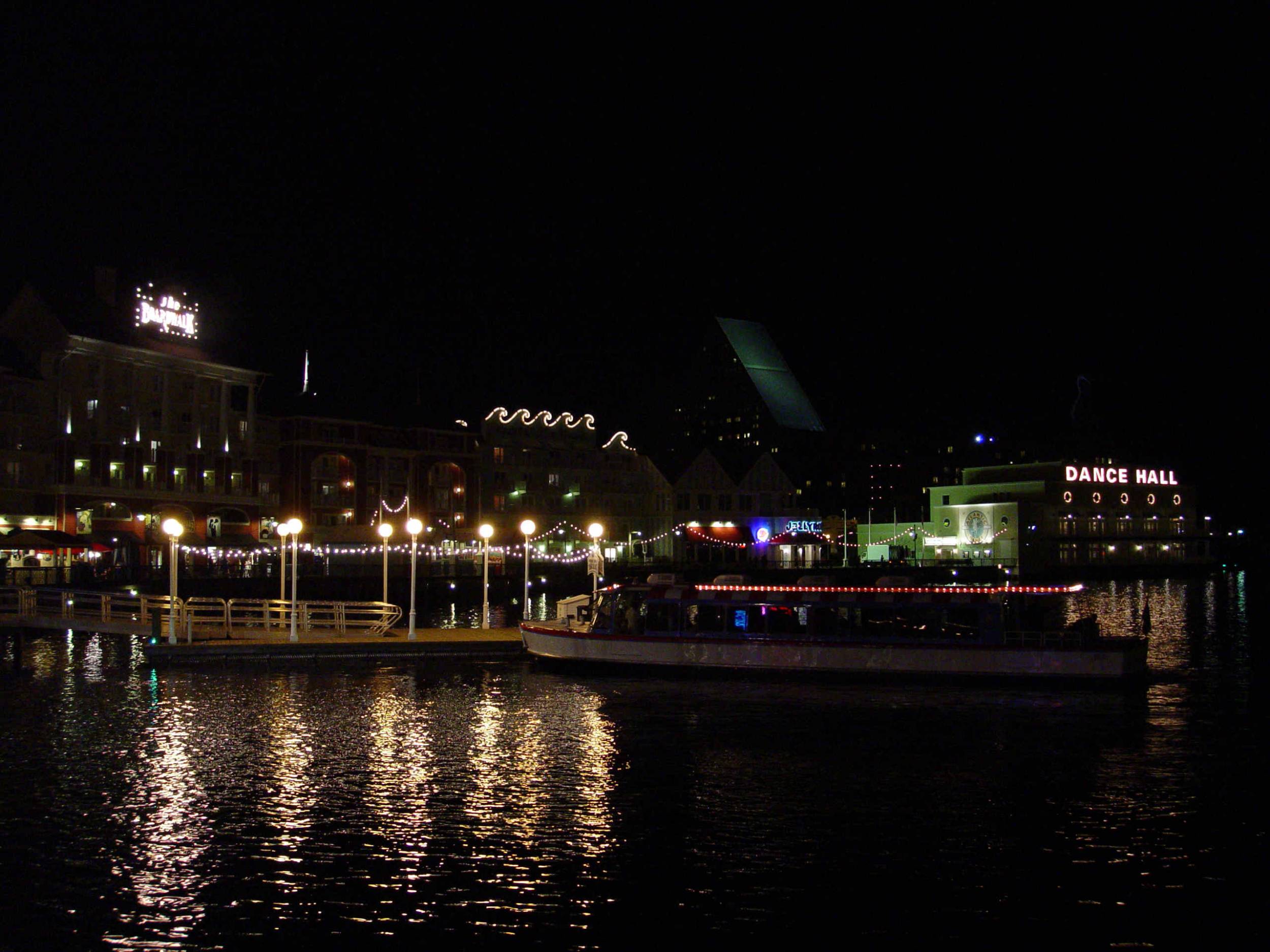 Boardwalk at night
