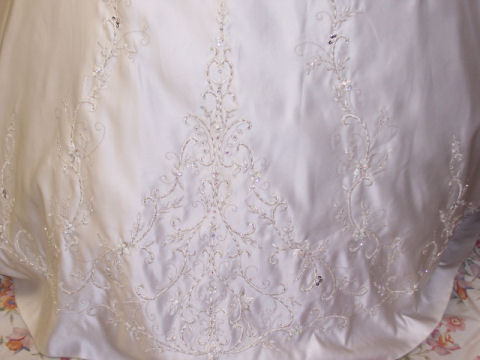 bottom front of dress