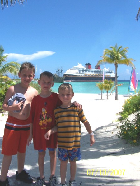 Boys at Castaway Cay