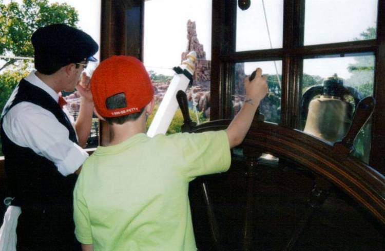 Brad getting to co-pilot the Liberty Belle