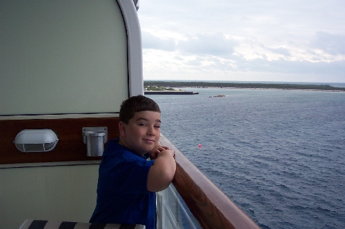 Brandon on our Verandah