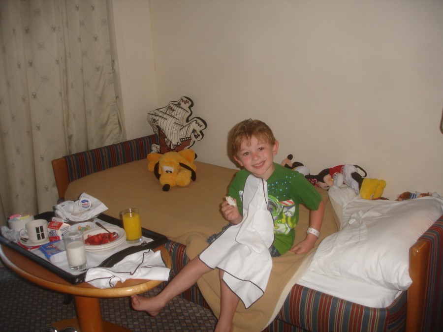 Breakfast in the stateroom