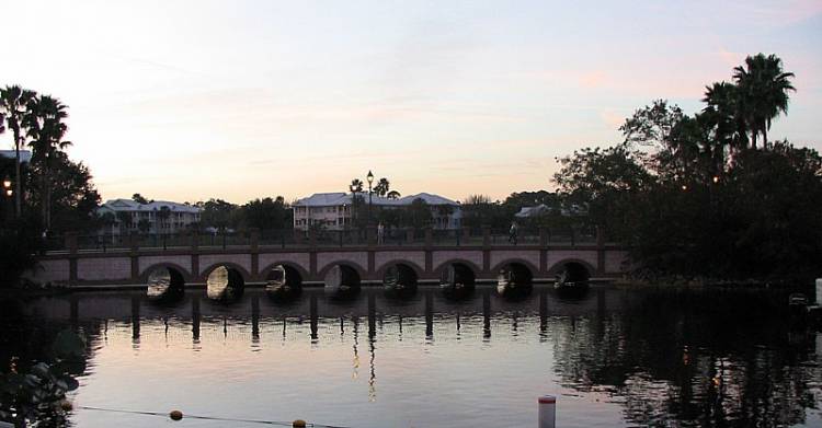 Bridge in early evening