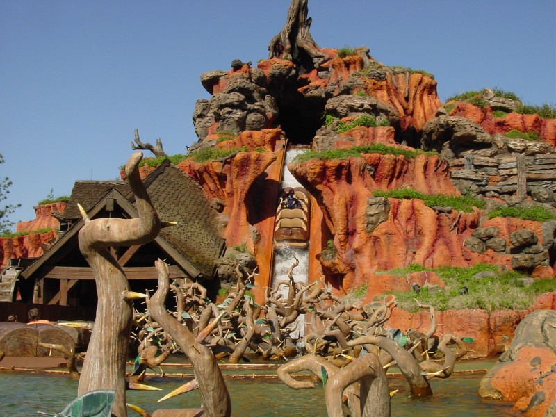 Brightly Painted Splash Mountain