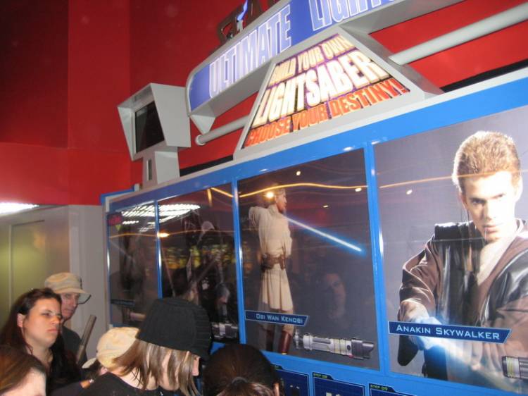 Build Your Own Lightsaber at Disneyland