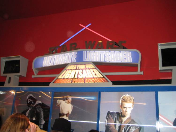 Build Your Own Lightsaber at Disneyland