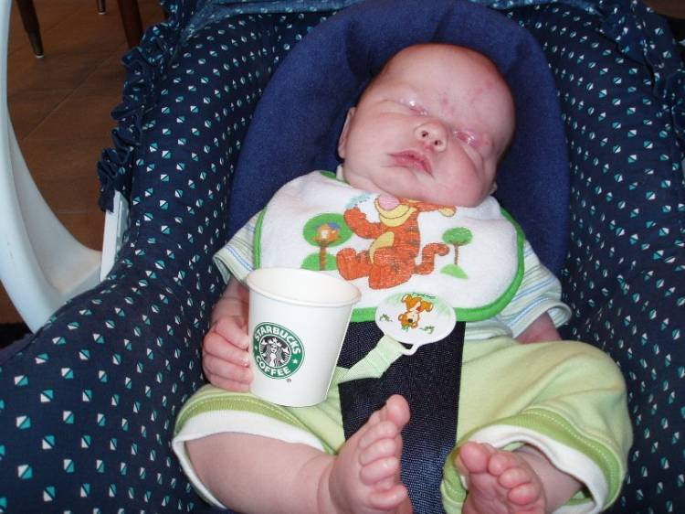 Caeden's 1st Starbucks
