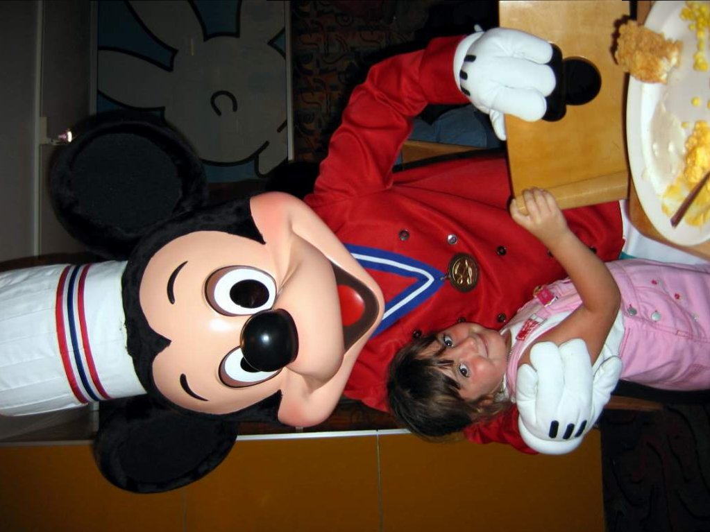 Caitlyn with Chef Mickey