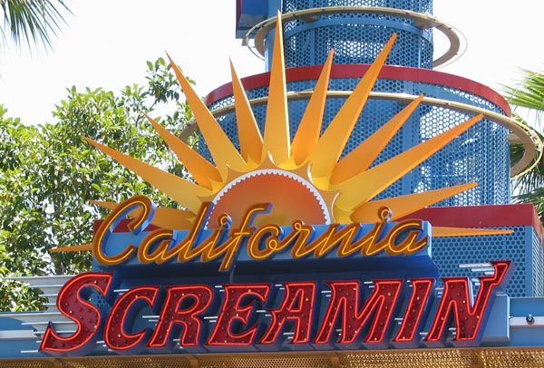 California Screamin' Sign