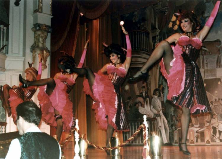 CanCan dancers at Diamond Horseshoe