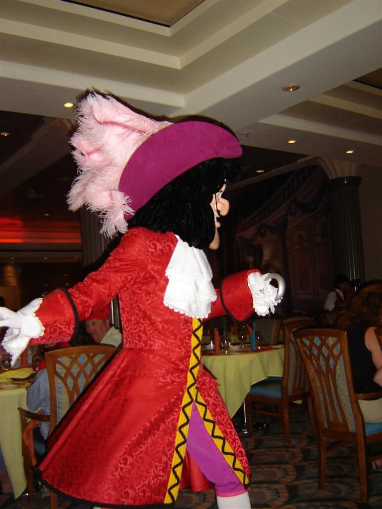 Captain Hook on his way to the deck party