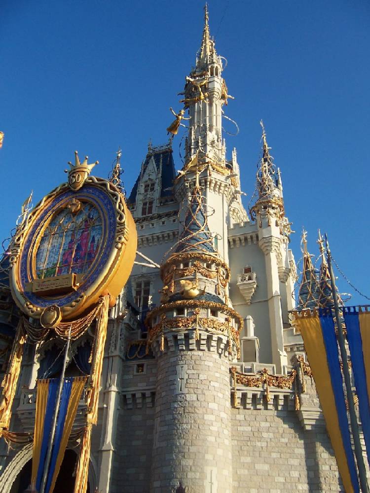 Castle adorned in gold