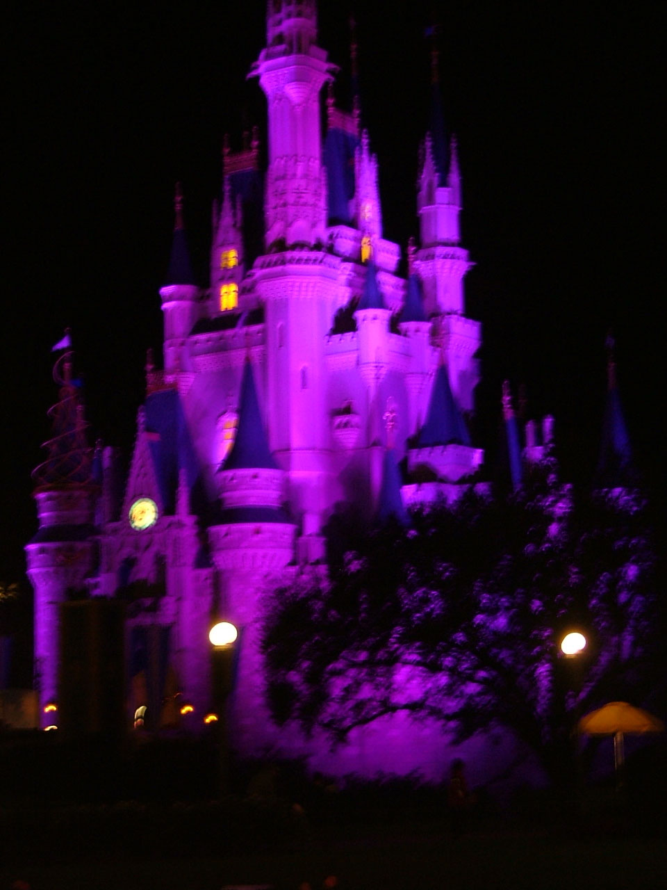 castle at night