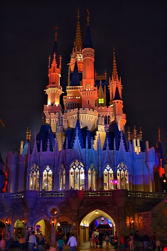 Castle Backside At Night