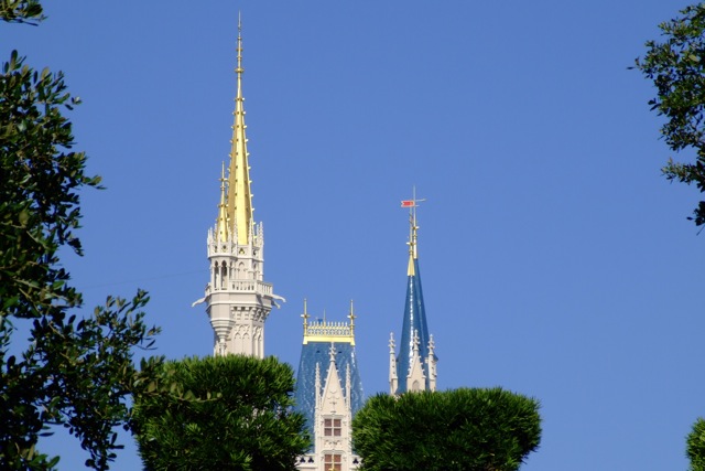 Castle hiding in bushes