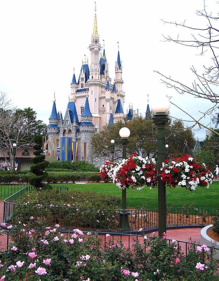 Castle view from the Rose garden.