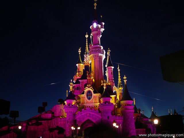 Chateau at night