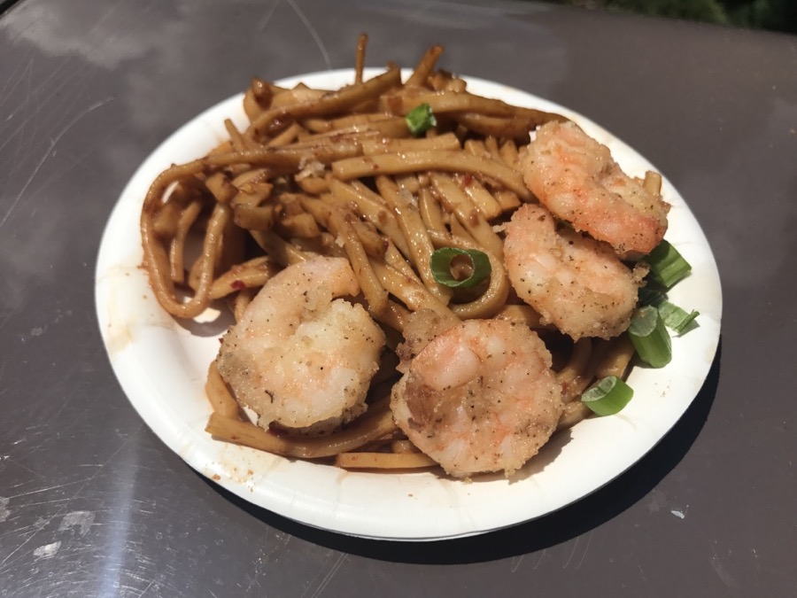 China-Black Pepper Shrimp With Garlic Noodles