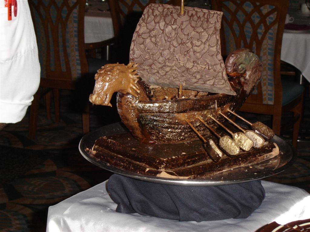 Chocolate Viking Ship