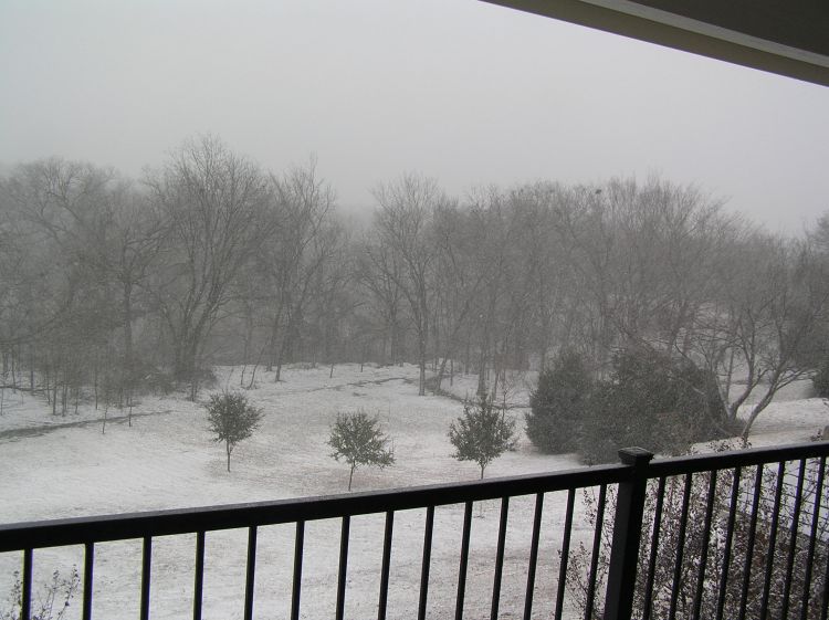 Christmas Eve snow in Texas