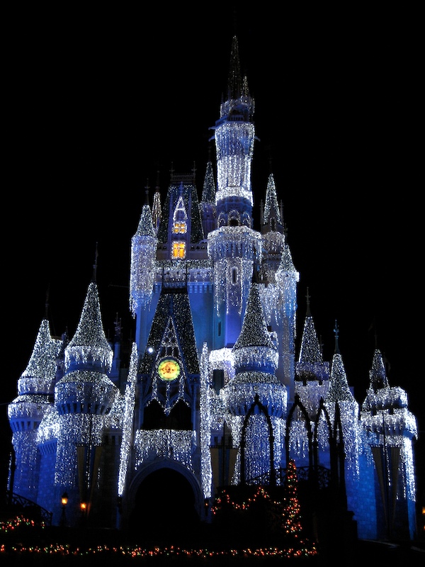 Cinderella Castle in lights