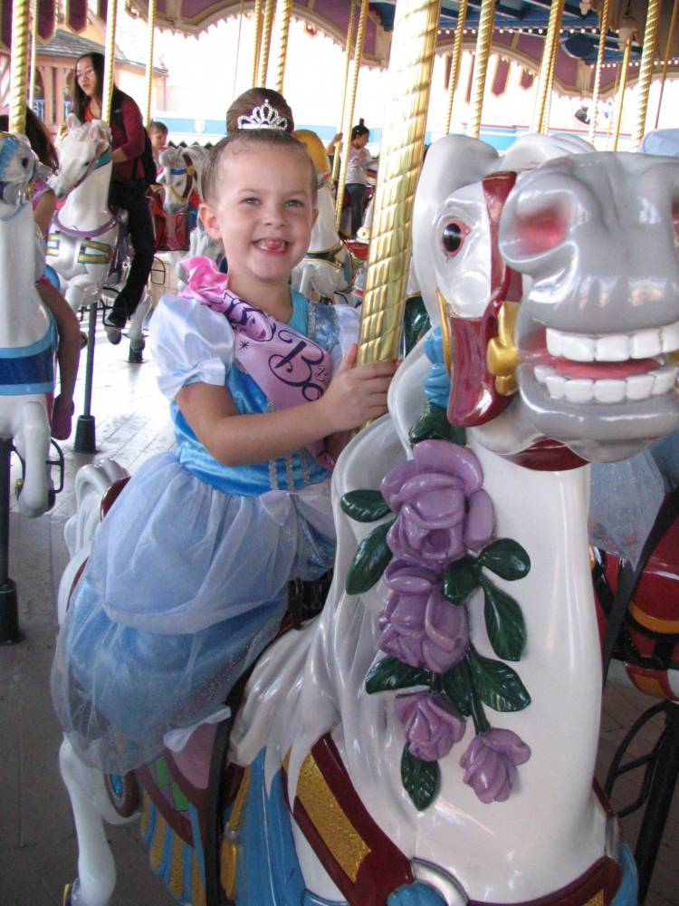 Cinderella on her horse